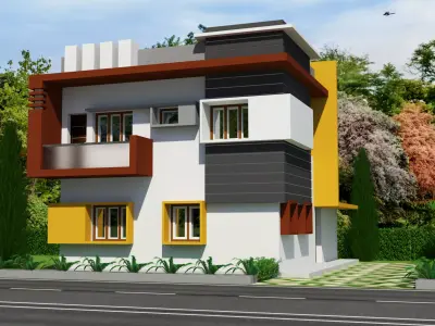 Exterior Residential 3D Model 3D print model