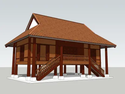 Nha san 3D model