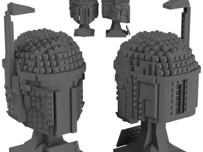 Lego - 75277 Boba Fett Helmet 3D model