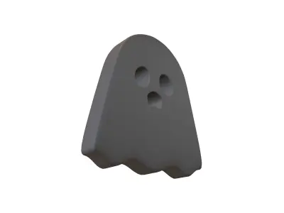 Ghost Symbol v1 001 Low-poly 3D model