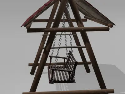 Modern Swing Low-poly 3D model