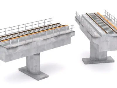 Railway Bridge 3D model