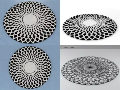 Trama circular pattern Free 3D model