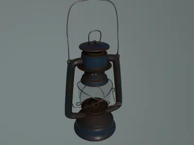 Old Blue Lantern 3D model