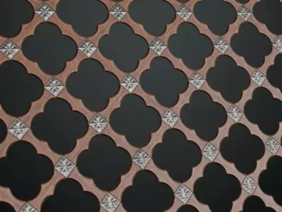 Gothic Carved Wood Lattice Texture