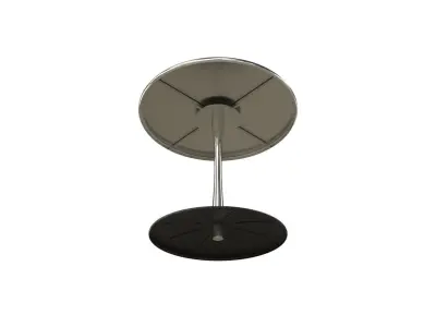 Table-1 round table with base 3D model