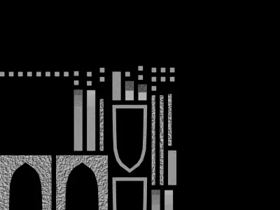 Medieval Structure Kit Low-poly 3D model