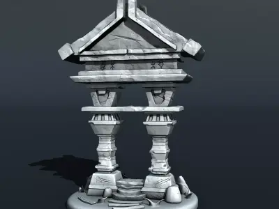 medieval house 3D print model