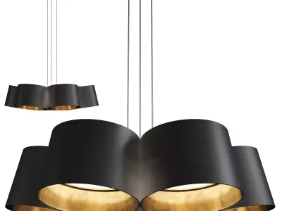 Marimba LED Pendant Low-poly 3D model