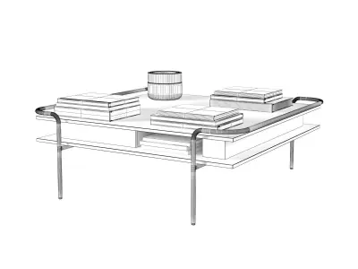 Alando Low Table Square 3D model