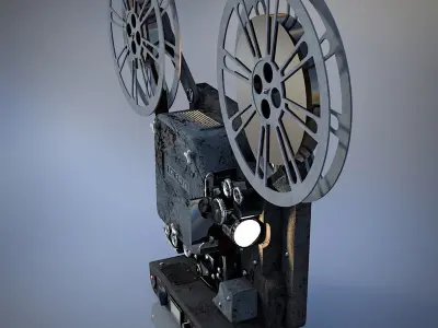 Vintage Bell-Howell Super Eight 8mm Projector 3D model