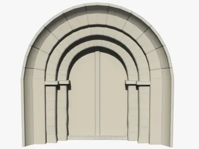 Medieval Door  Low-poly 3D model