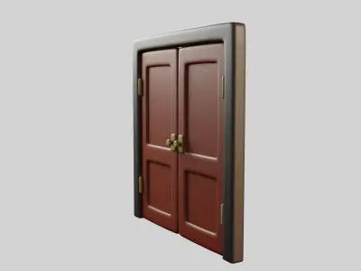 Cartoon Door 15a 3D model