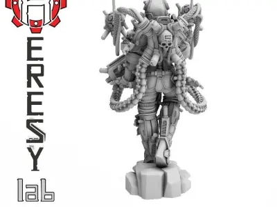 Heresylab - Charon female priest 3D print model