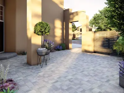 3D Exterior Scene 3D model design garden and landscape 3D model