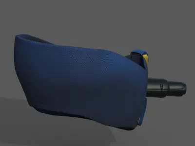 Gas mask respirator scifi futuristic 3d  Low-poly 3D model