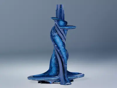 sci-fi architecture 3D model