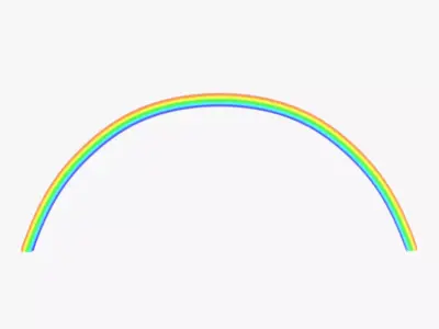 -Cartoon Rainbow- 3D model