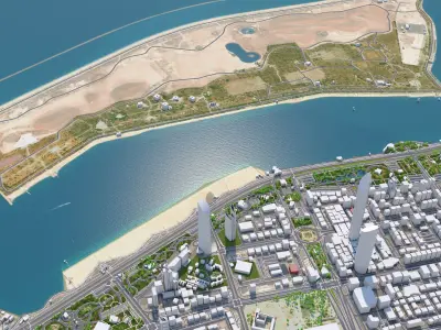  Abu Dhabi 3D City UAE 