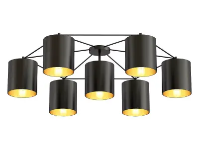 eglo-staiti-97895 six light ceiling fixture 3D model
