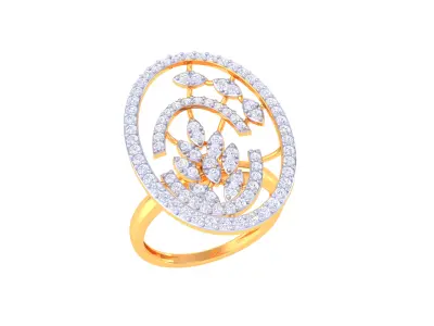  Women Ring MTL 3dm STL OBJ FBX Details 3D print model 5