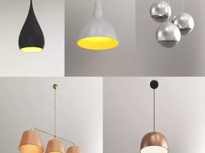 Pendent Collection 1 pendant light 3D model