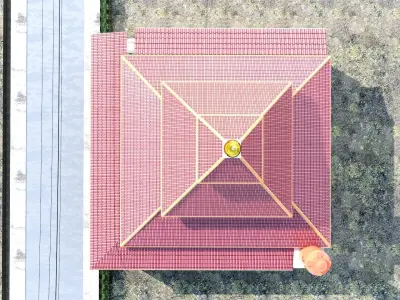 Unique wooden Mosque editable  wudhu place mihrob bathroom 3D model