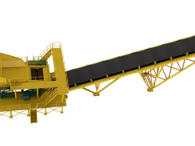 Stone Crusher Machine 3D model