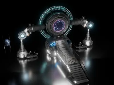 sci fi portal   3D model