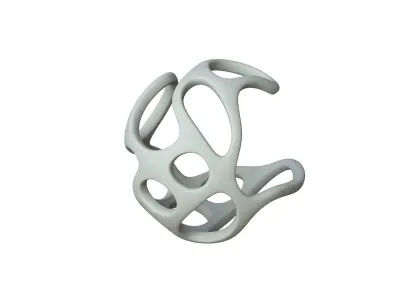 SciFi Cube Object No 31199 Low Poly Shape Texture