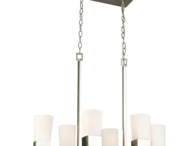 Aicia Light Shaded Classic Chandelier - 2 Colour 3D model