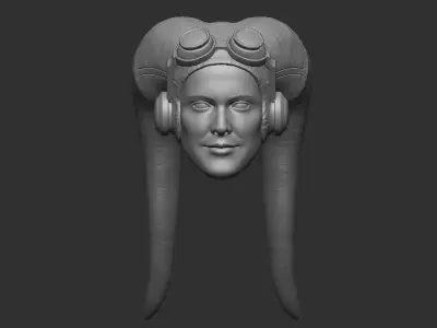 General Hera Headsculpt for Action Figures 3D print model