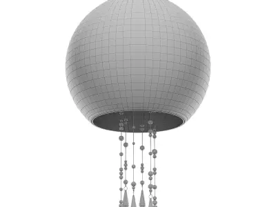 Art Glass Papillon hanging lamp 3D model