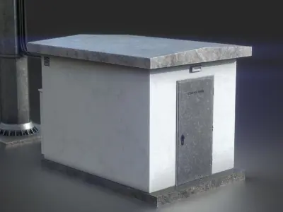 CELL SITE Low-poly 3D model