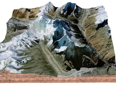 Nanda Devi Uttarakhand India 3D model