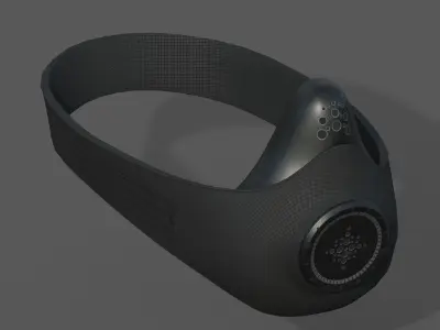 Gas mask respirator scifi futuristic  Low-poly 3D model