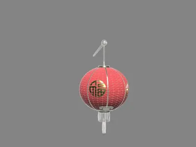 Chinese lantern Low-poly 3D model order