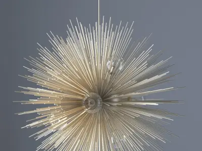 Chandleir 6 pieces  Free 3D model