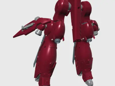 GERBERA HEELS MECHA MODEL CUSTOM LEGS SET 3D print model