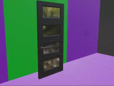 Modern Door 3D model