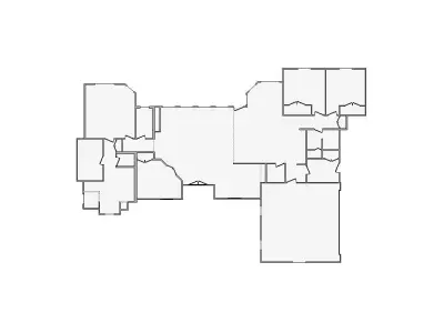 Simple Interior Sketch - 3001-3500 SF - Xactimate - Matterport 3D model