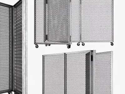 Screen metal 3D model