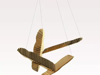 BANANAS panama chandelier 3D model