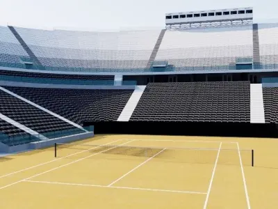 Foro Italico - Rome Italy Low-poly 3D model