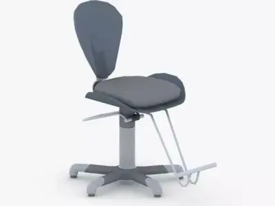 0901 - Hairdresser Chair Low-poly 3D model