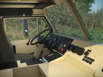  Oshkosh Military Flatbed PLS Truck Sand Simplified 
