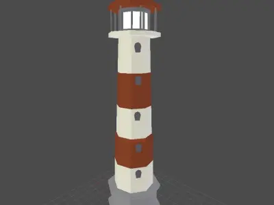 LightHouse Low-poly 3D model