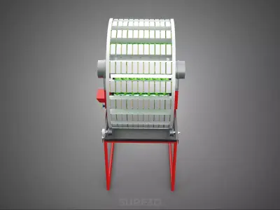 IOT CONTROL ROTARY HYDROPONIC GARDEN PLANT FARMING SYSTEM WHEEL 3D model