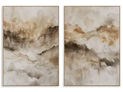 Abstract Painting Frame set 3D model 870