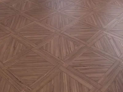 Parquet - Laminate - Wooden floor 4 in 1 Low-poly 3D model